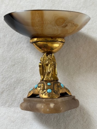 Coupe agate bronze doré - agate,