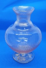 Vaso-ciotola cristallo al piombo. vintage anni '80.Artigianato Italiano.15cm alt