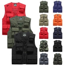 Gilet Oversize Multi-tasche per Pesca e Tempo Libero all'aperto per Ragazzi