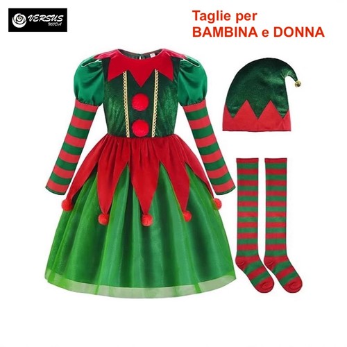 Vestito costume elfo elfa - costume,