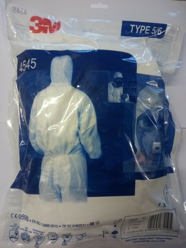 Tuta 4545 tyvek - tyvek, 3m