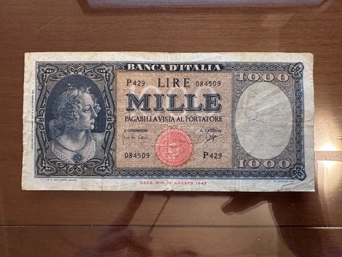 Banconota lire 1000 - banconota,