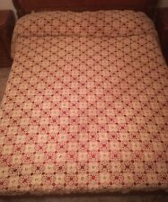 coperta letto matrimoniale 300x250 cm uncinetto lavorata a mano nuova anni 70 