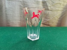 BICCHIERE PUBBLICITARIO VINTAGE "CAVALLINO ROSSO"