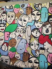 Tessuto IKEA 2010 Gulvi Faces Beckmans College Design 56” X 64” Tessuto Tenda