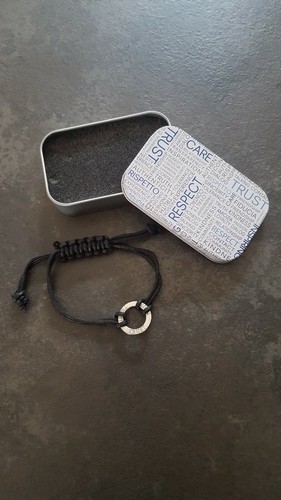 Bracciale corda con anello - bracciale,