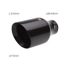 Terminale Nero Rotondo Codino