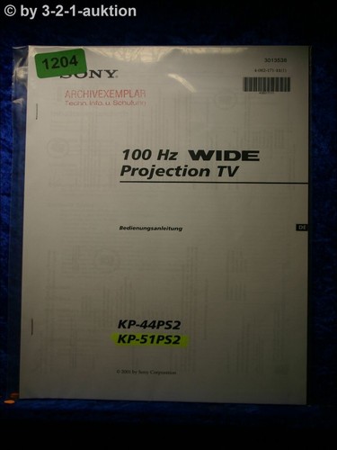 Sony manuale uso - manuale, 44ps2