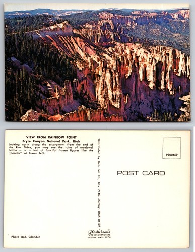 Cartolina bryce canyon rainbow - canyon,