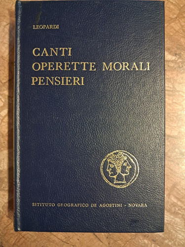 Leopardi canti operette - g.leopardi,