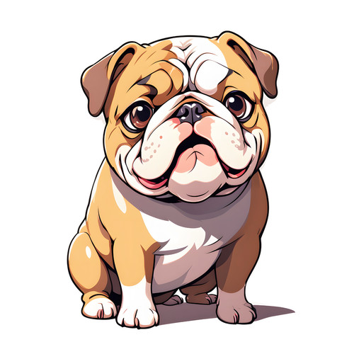 Adesivi auto bulldog inglese - adesivi,