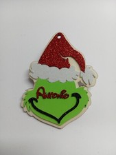 Palla di natale  nome in legno