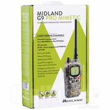RICETRAMETTITORE MIDLAND G9 PRO MIMETIC WALKIE TALKIE VOX DUAL BAND RTX C1385.01