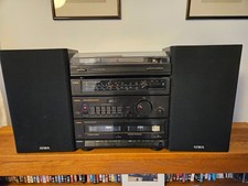 Impianto stereo vintage Aiwa X-33. Made in UK - Funzionante