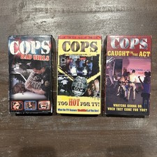 COPS VHS Lot Of 3 Bundle - Too