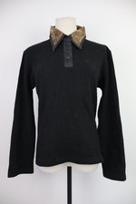 FENDI ROMA MAGLIONE DONNA TG 46 SWEATER WOMAN ITALY VINTAGE CASUAL LANA COLLETTO