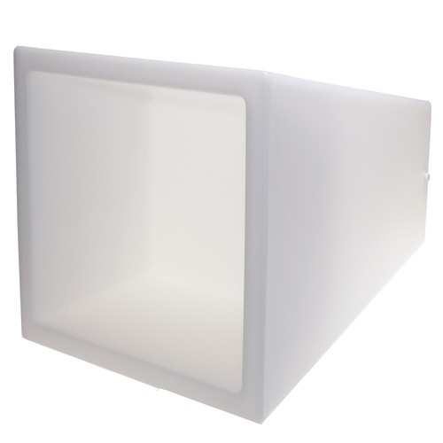 Vaso quadrato rgb led - quadrato,