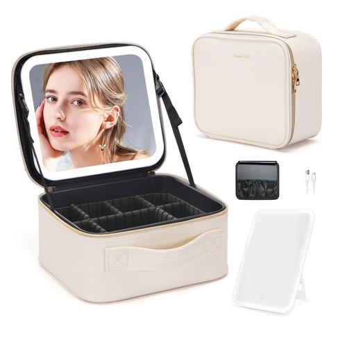 Borsa trucco con specchio - trucco,