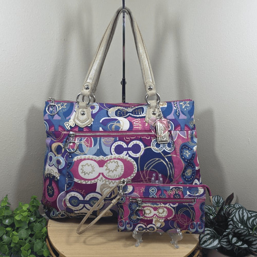Coach poppy pop glam tote - poppy,