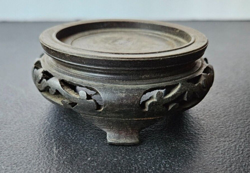Supporto vaso legno nero - vaso,