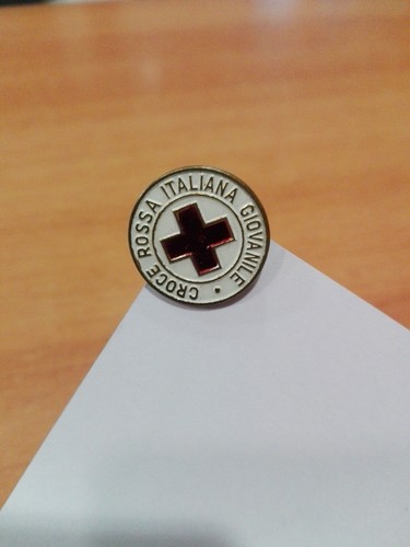 Spilla distintivo croce rossa - spilla,