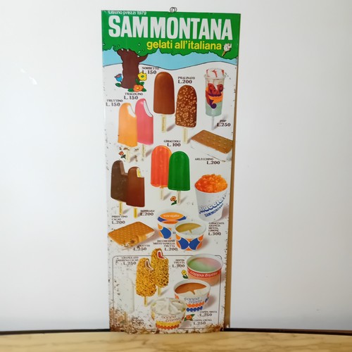 Insegna tabella gelati - insegna,