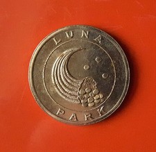 GETTONE LUNA PARK SOLO PER SALA GIOCHI 2 CASTIGLIONE NOVARA (MOLTO RARO) [K293]
