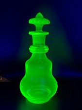 Uranium Glass Bottle -
