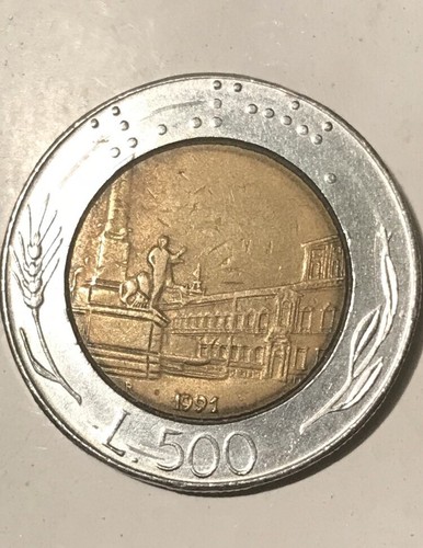 Italia 500 lire 1991 - lire,