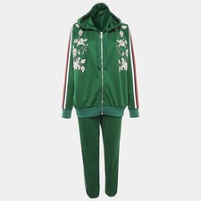 Tuta Gucci verde ricamata
