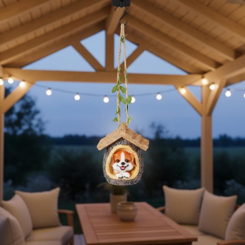Ornamento casetta albero cane - albero,