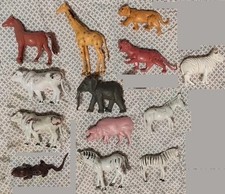 Lot of 13 Hard Plastic Toy