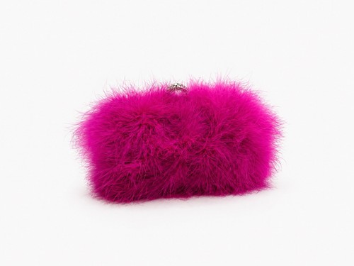 Pochette sera piuma rosa - da,