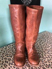 STIVALI AL GINOCCHIO FIORENTINI + BAKER IN PELLE MARRONE, EU 36, US 6-6,5, OTTIME CONDIZIONI