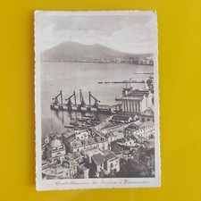 Antica Cartolina Castellammare Di Stabia Panorama Porto Animata Non Viaggiata