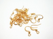 5 coppie di monachelle  in acciaio inox colore dorato 16x19,5mm bijoux