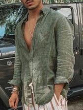 Camicia Uomo Casual Leggera XL