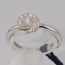 Bliss Anello pave' diamanti in oro bianco 18kt 20090270