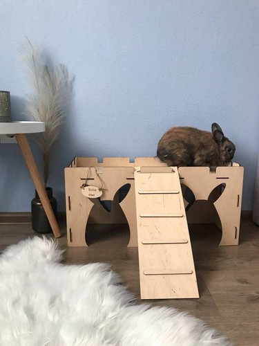 Casetta per conigli legno - casetta,