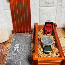 Mai usato funzionante RARO! Orologio da polso cronografo militare Captain...