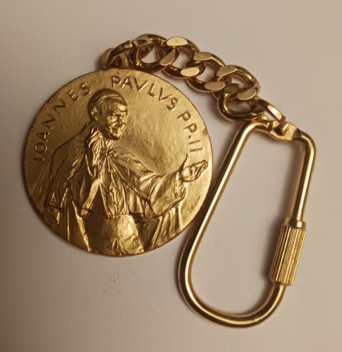 Portachiavi medaglione papa - medaglione,