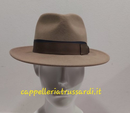 Cappello beige cammello feltro - beige,