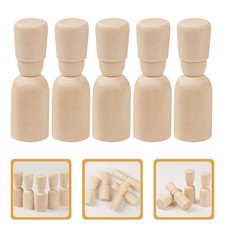  5 pezzi di bambole con pioli