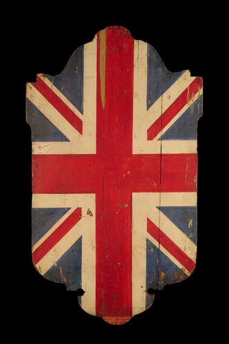 Antico porta bandiera - porta, inglese