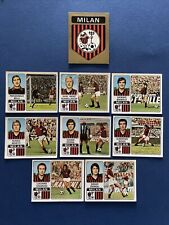 Lotto 9 Figurine MILAN 1972 73