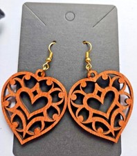 Orecchini in legno boho