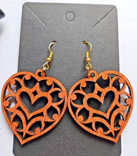 Orecchini legno boho - orecchini,