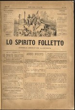 SPIRITO (LO) Folletto. Giornale umoristico illustrato. Anno XVIII: 1878. Dal ...