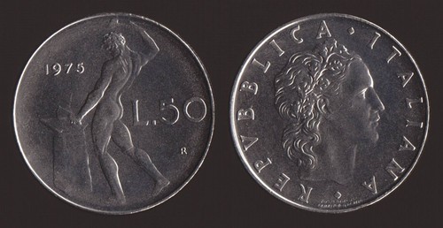 Lire 1975 vulcano italia - 50,