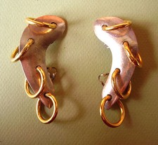 1482 / Orecchini Finto Piercing / Due Clip A Ogni Orecchio